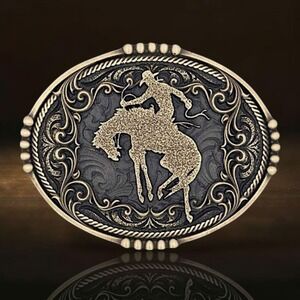 Montana Silversmiths Bucking Bronc Bronze Belt Buckle Retail $45 - NEW!